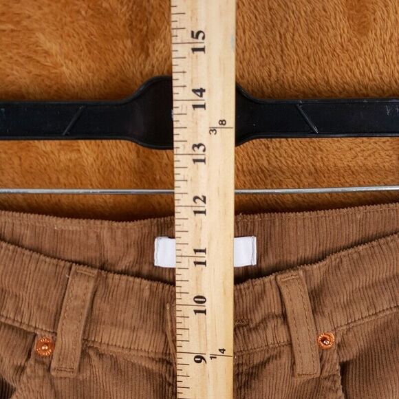 RE/DONE Womens Jeans Size 25 Brown 70s Loose Flared Ginger Corduroy Pockets - Picture 5 of 8